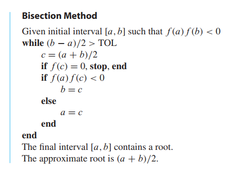 bisection-pesudo